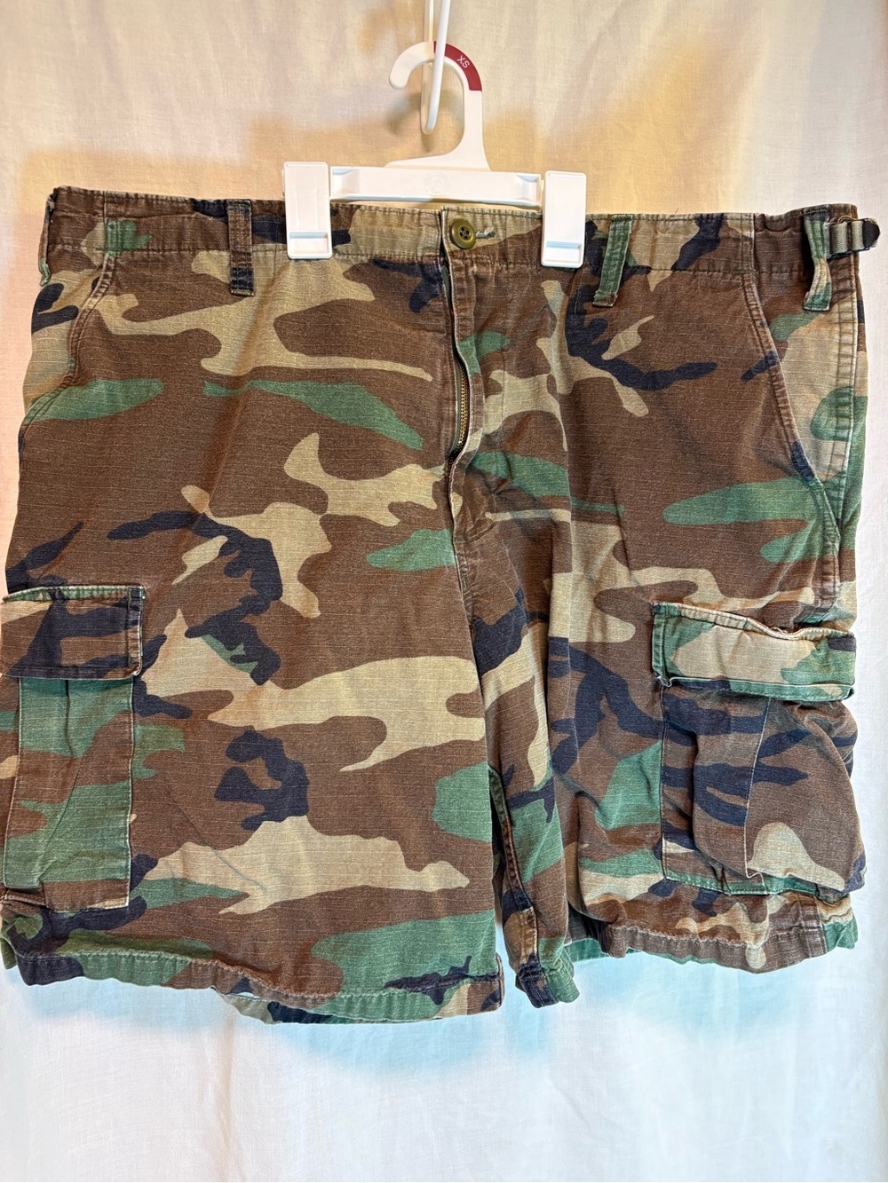 Infantry Utility Shorts Mens XL Regular Woodland Camo Cargo Cotton 40 Waist
